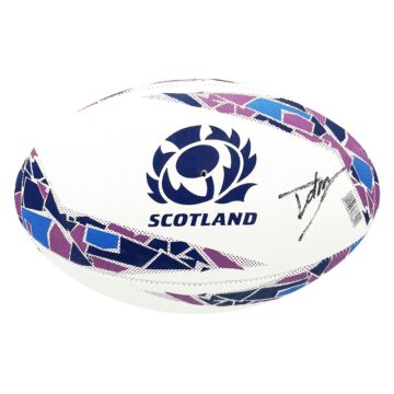 Signed Duhan van der Merwe Ball - Scotland Rugby 2025