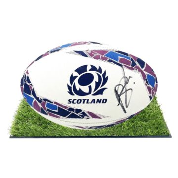 Signed Pierre Schoeman Framed Ball - Scotland Rugby 2025