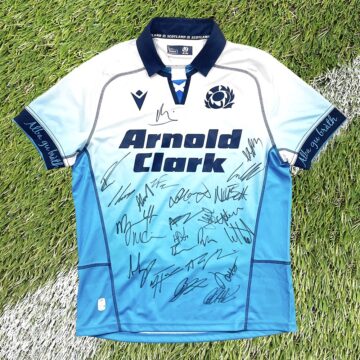 Signed Scotland Rugby Away Shirt - Squad Autograph 2024/25