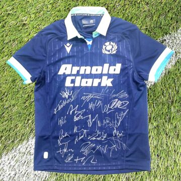 Signed Scotland Rugby Shirt - Squad Autograph 2025
