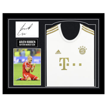 Signed Arjen Robben Framed Display Shirt - Bayern Munich Icon