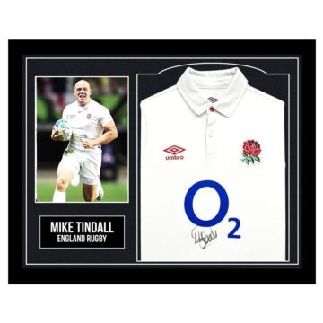 Framed Mike Tindall Signed Shirt - England Rugby Icon