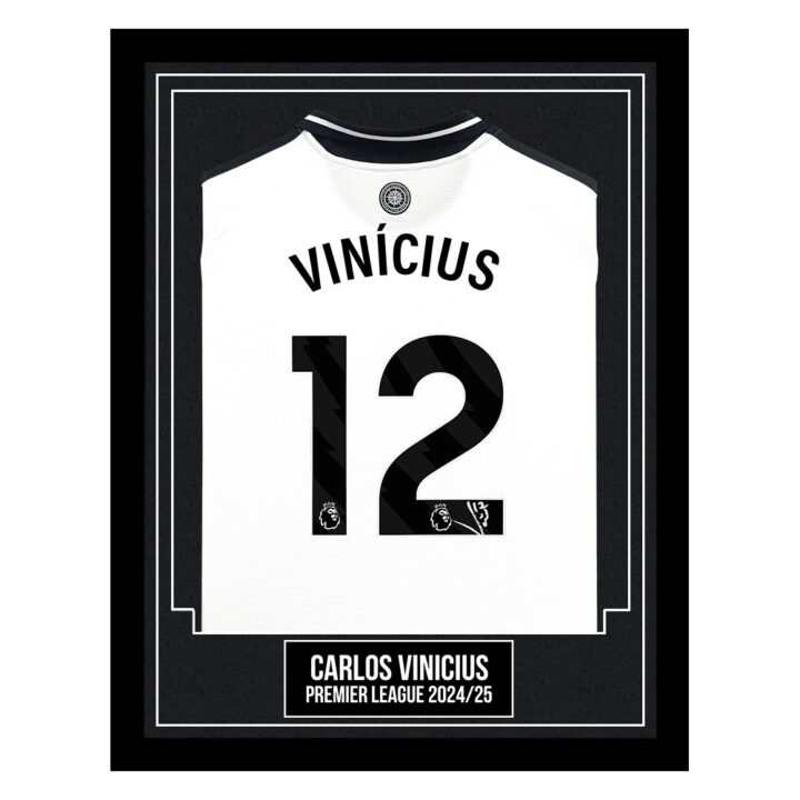 Carlos Vinicius Signed Framed Shirt - Premier League 2024/25