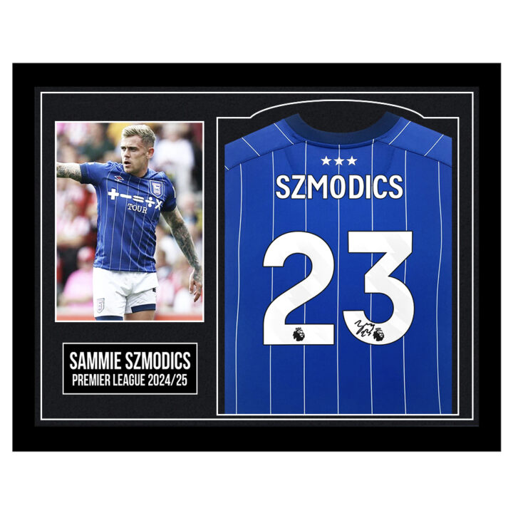 Framed Sammie Szmodics Signed Shirt - Premier League 2024/25