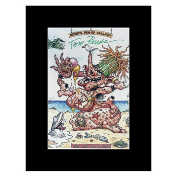 Signed Tom Bunk Photo Display - 8x6 Cartoonist Autograph