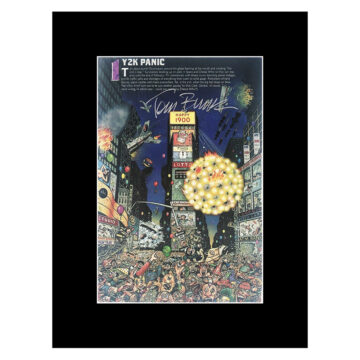 Signed Tom Bunk Photo Display - 8x6 Cartoonist Genuine Autograph