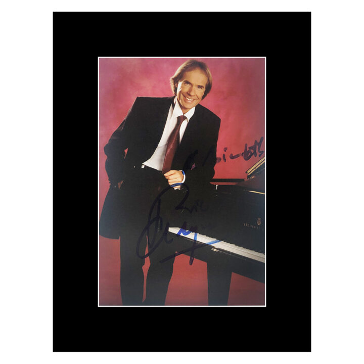 Signed Richard Clayderman Photo Display - 8x6 Music Icon