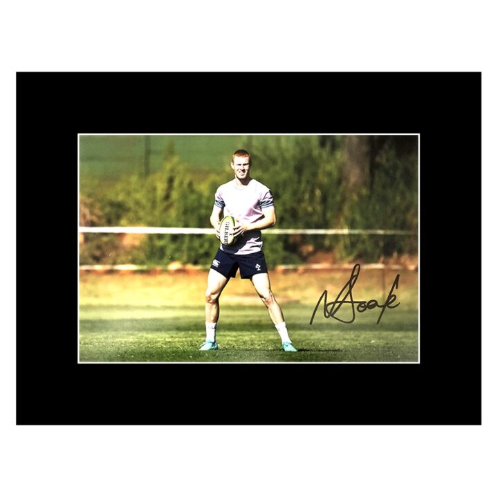 Signed Nathan Doak Photo Display - 16x12 Ireland Rugby Icon