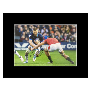 Signed Luke Crosbie Photo Display - 16x12 Scotland Rugby Icon