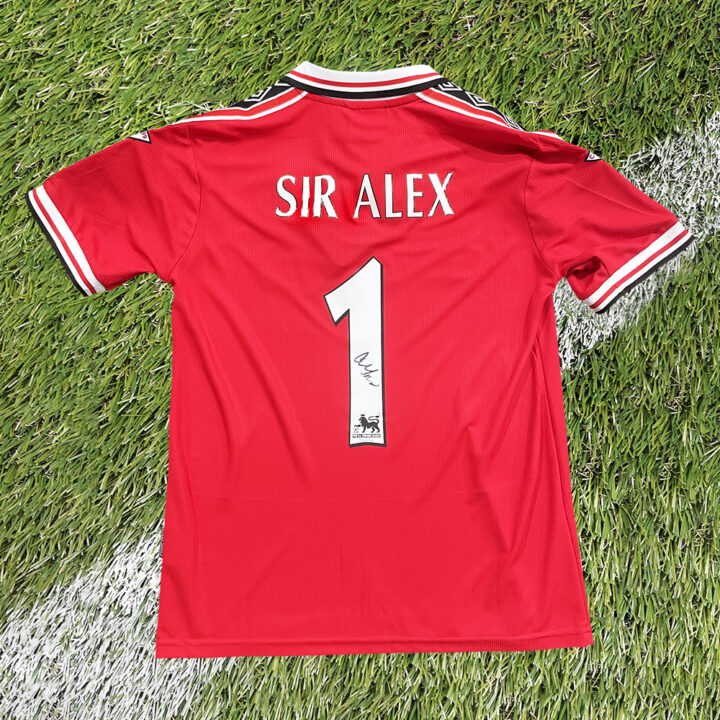 Sir Alex Ferguson Signed Shirt - Treble Winner 1999