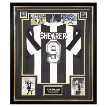 Framed Alan Shearer Signed Shirt - Newcastle United Icon