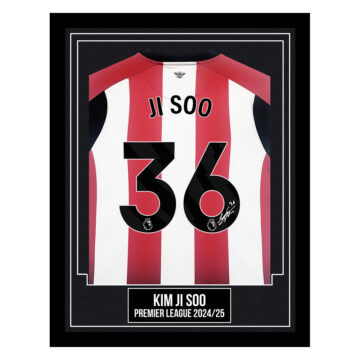 Kim Ji Soo Signed Framed - Premier League 2024/25