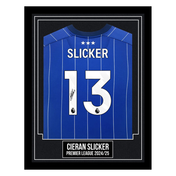 Cieran Slicker Signed Framed Shirt - Premier League 2024/25