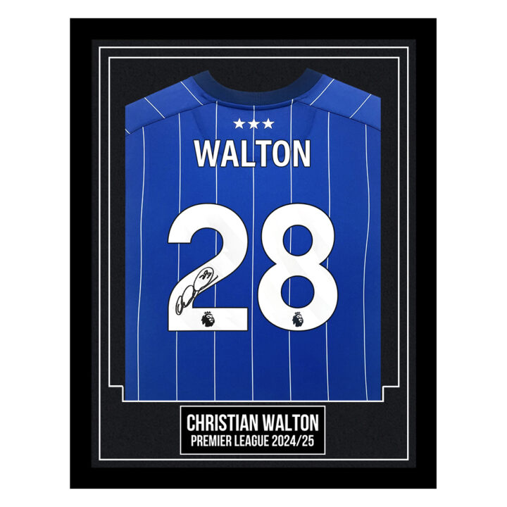 Christian Walton Signed Framed Shirt - Premier League 2024/25