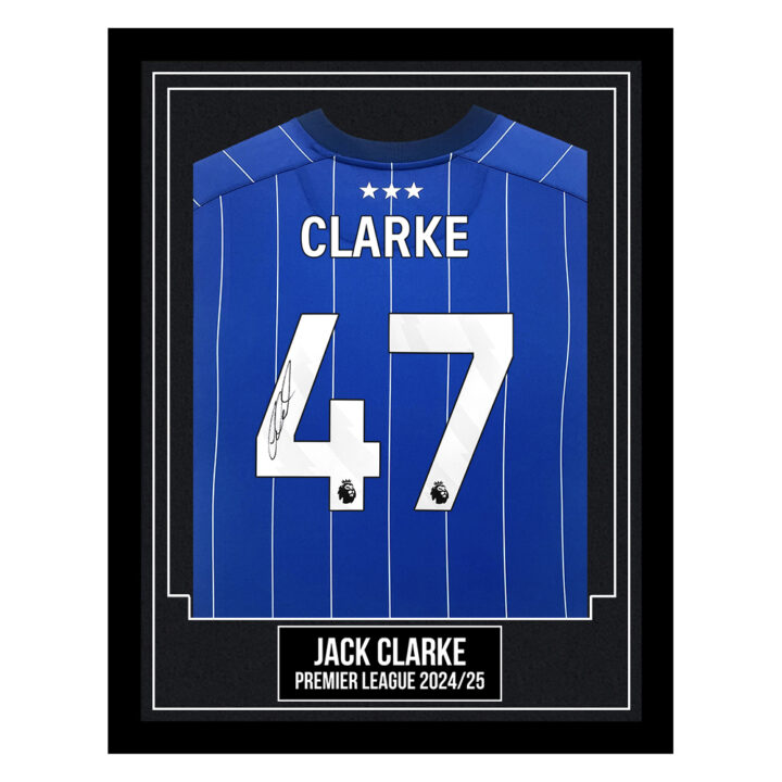 Jack Clarke Signed Framed Shirt - Premier League 2024/25