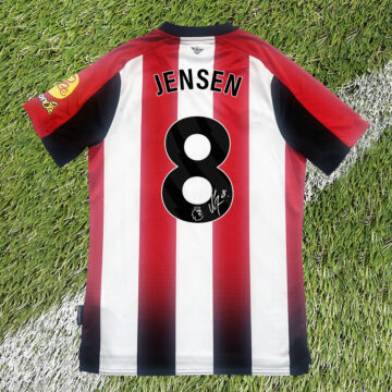 Signed Mathias Jensen Shirt - Premier League 2025