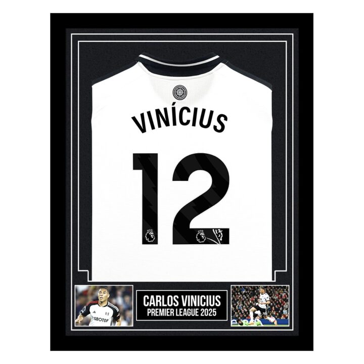 Signed Carlos Vinicius Framed Shirt - Premier League 2025