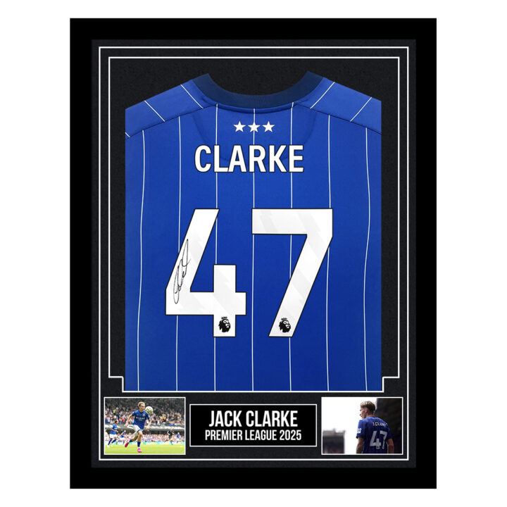 Signed Jack Clarke Framed Shirt - Premier League 2025