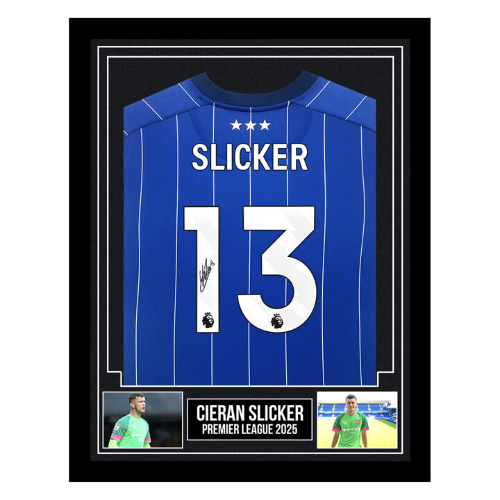 Signed Cieran Slicker Framed Shirt - Premier League 2025