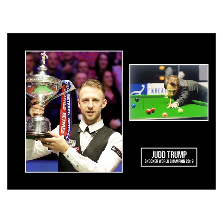 Signed Judd Trump Photo Display 16x12 - Snooker World Champion 2019