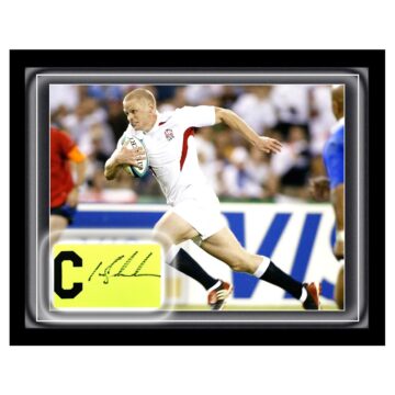 Signed Iain Balshaw Armband Framed Dome - Rugby World Cup Winner 2003