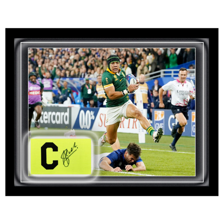 Signed Cheslin Kolbe Armband Framed Dome - RWC Winner 2023