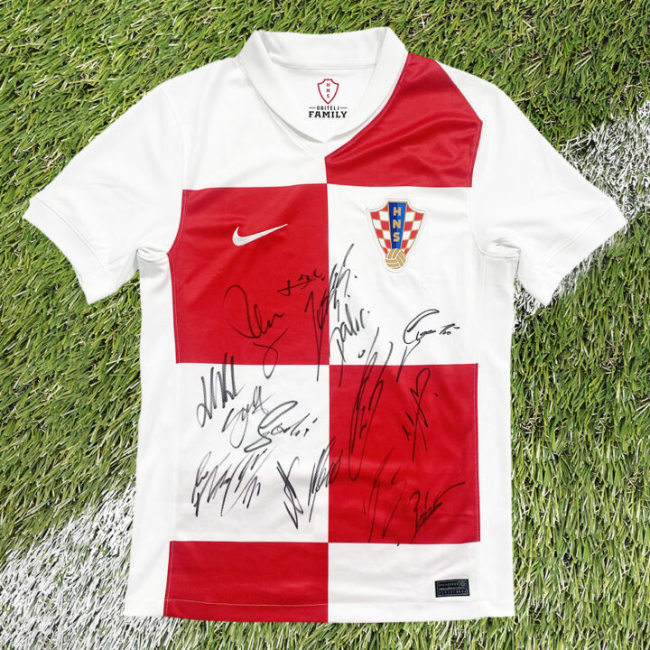 Croatia Signed Home Shirt - Euro 2024 Squad Autograph