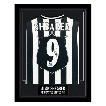 Alan Shearer Signed Framed Shirt - Newcastle United F.C.