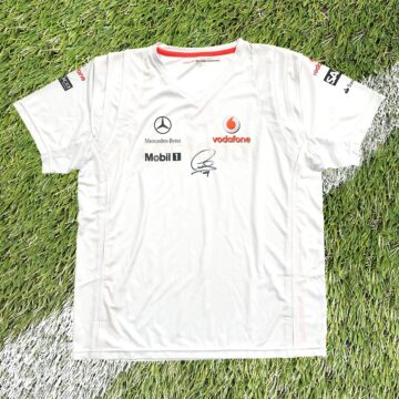 Signed Lewis Hamilton Shirt - F1 World Champion 2008