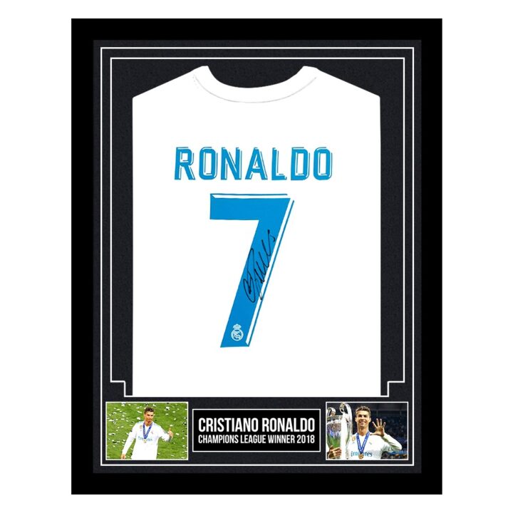Signed Cristiano Ronaldo Framed Shirt - Champions League Winner 2018