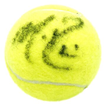 Signed Milos Raonic Ball - Tennis Icon Autograph