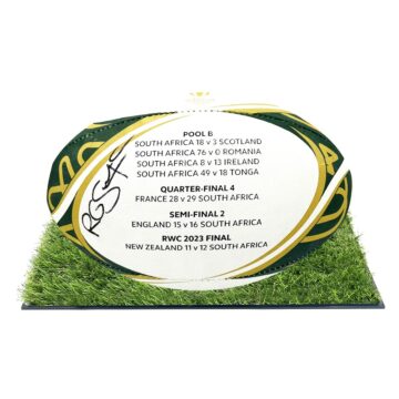 Signed RG Snyman Framed Champions Ball - RWC 2023 Winner