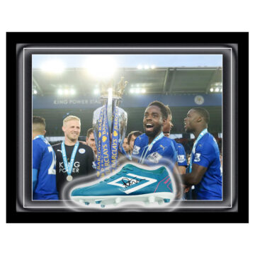 Signed Nathan Dyer Boot Framed Dome - Premier League Champion 2016