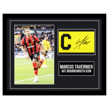 Signed Marcus Tavernier Framed Armband - AFC Bournemouth Icon