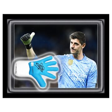 Signed Thibaut Courtois Glove Framed Dome - La Liga Champion 2024