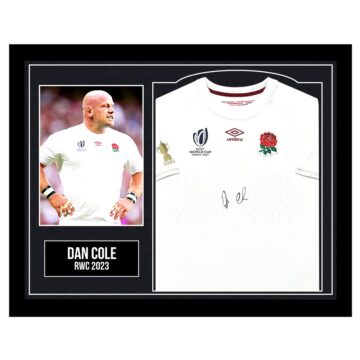 Framed Dan Cole Signed England Shirt - RWC 2023