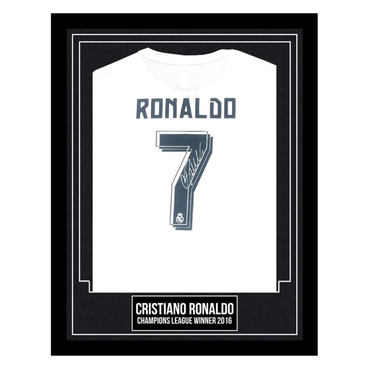 Cristiano Ronaldo Signed Framed Shirt - Champions League Winner 2016
