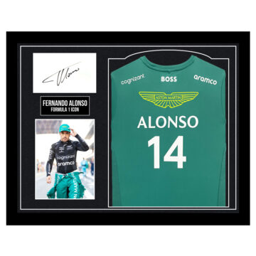 Signed Fernando Alonso Framed Display Shirt - Formula 1 Icon