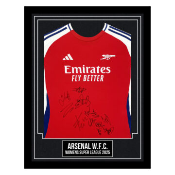 Arsenal W.F.C. Signed Framed Shirt - Women's Super League 2025