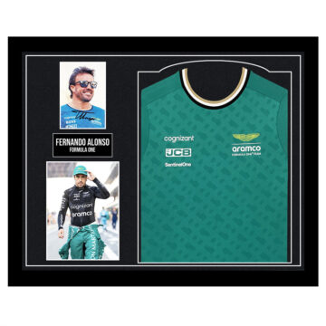 Signed Fernando Alonso Framed Display Shirt - Formula One