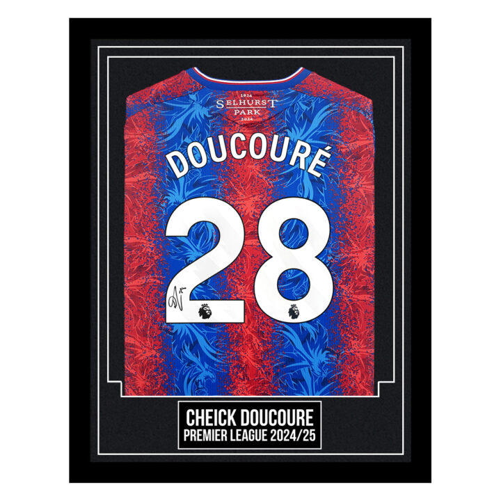 Cheick Doucoure Signed Framed Shirt - Premier League 2024/25