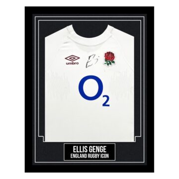 Ellis Genge Signed Framed Jersey - England Rugby Icon