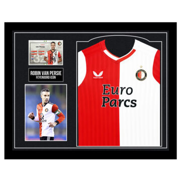 Signed Robin van Persie Framed Display Shirt - Feyenoord Icon