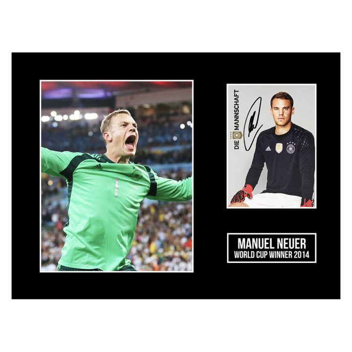 Autographed Manuel Neuer Photo Display 16x12 - World Cup Winner 2014
