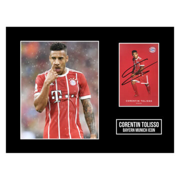 Signed Corentin Tolisso Photo Display 16x12 - Bayern Munich Icon