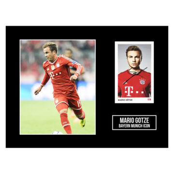 Signed Mario Gotze Photo Display 16x12 - Bayern Munich Icon