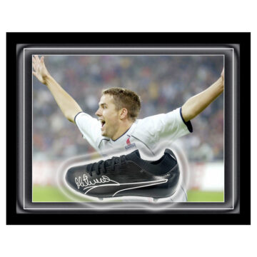 Signed Michael Owen Boot Framed Dome - England 5-1 Germany