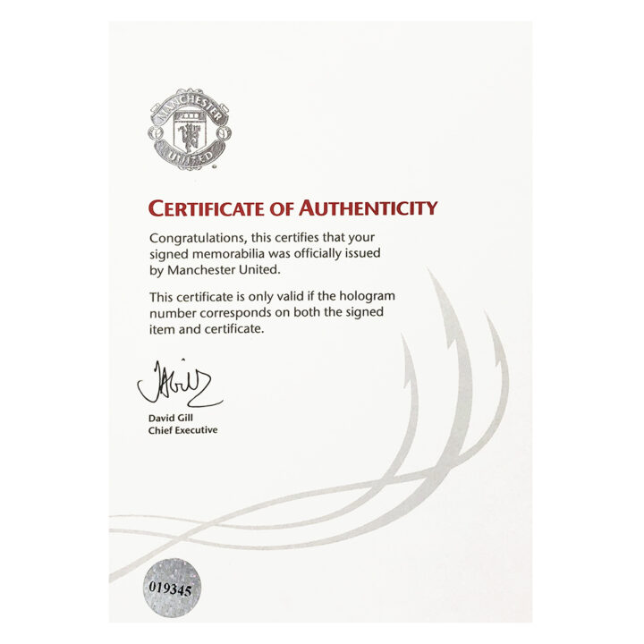 Signed Manchester United Ball - Premier League 2011/12