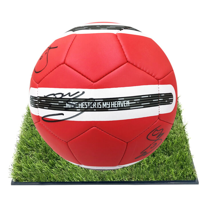 Signed Manchester United Framed Ball - Premier League 2011/12