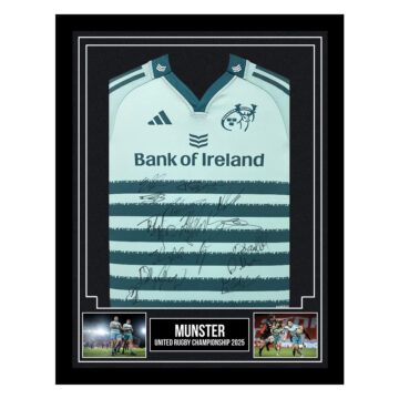 Signed Munster Framed Away Shirt - United Rugby Championship 2025